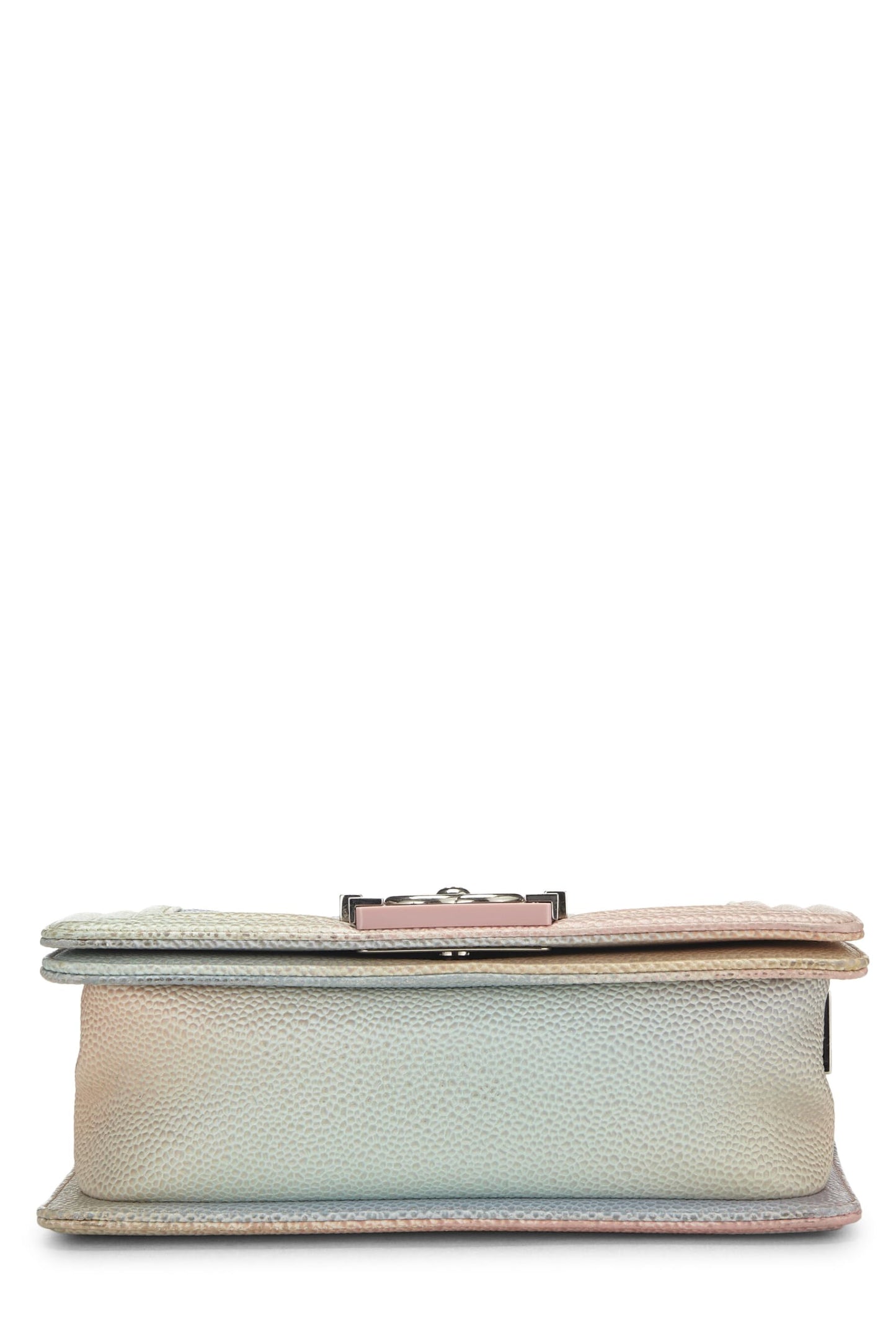 Chanel,  Pink Rainbow Quilted Caviar Boy Bag Small, Pink
