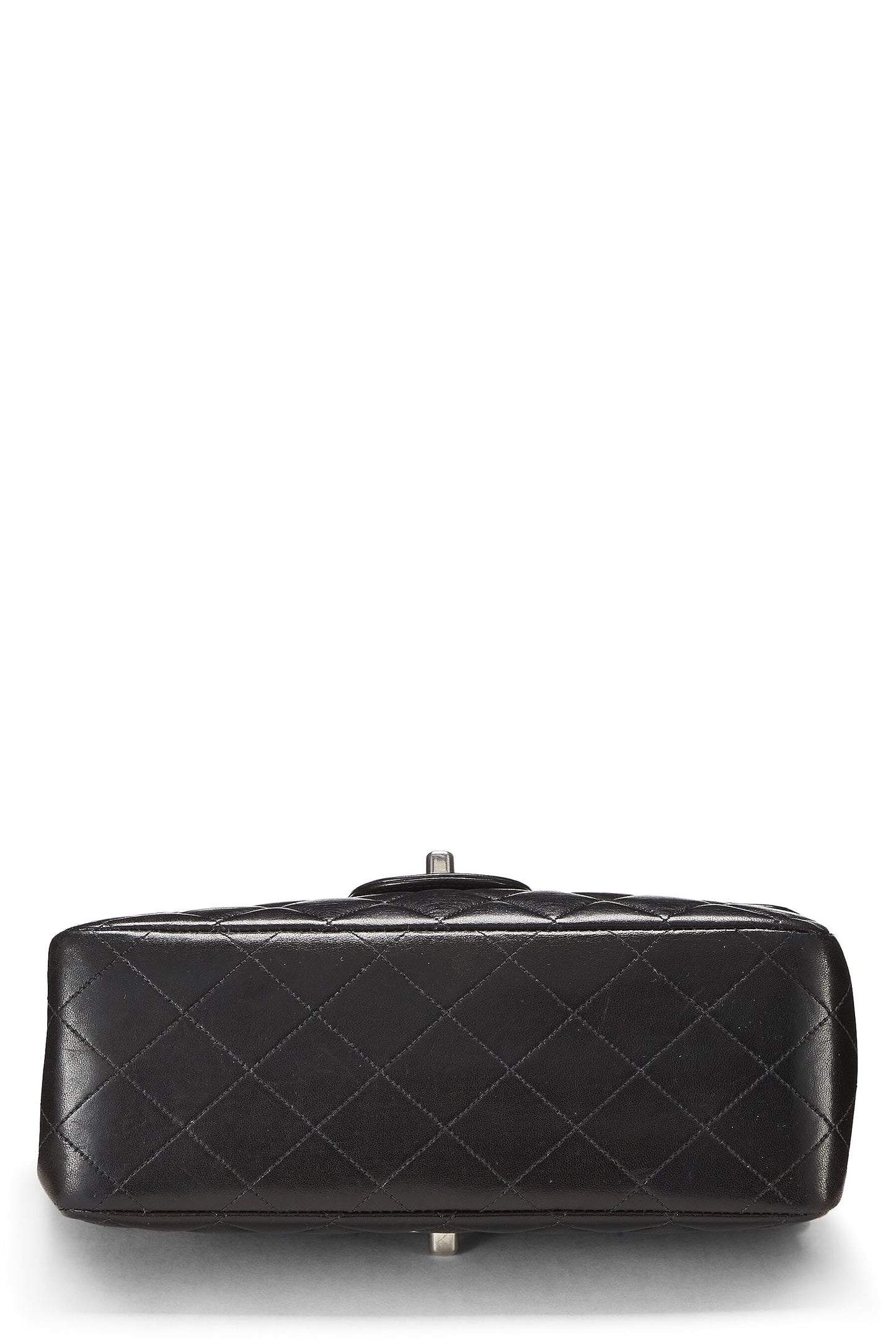 Chanel,  Black Quilted Lambskin Double Sided Flap Small, Black