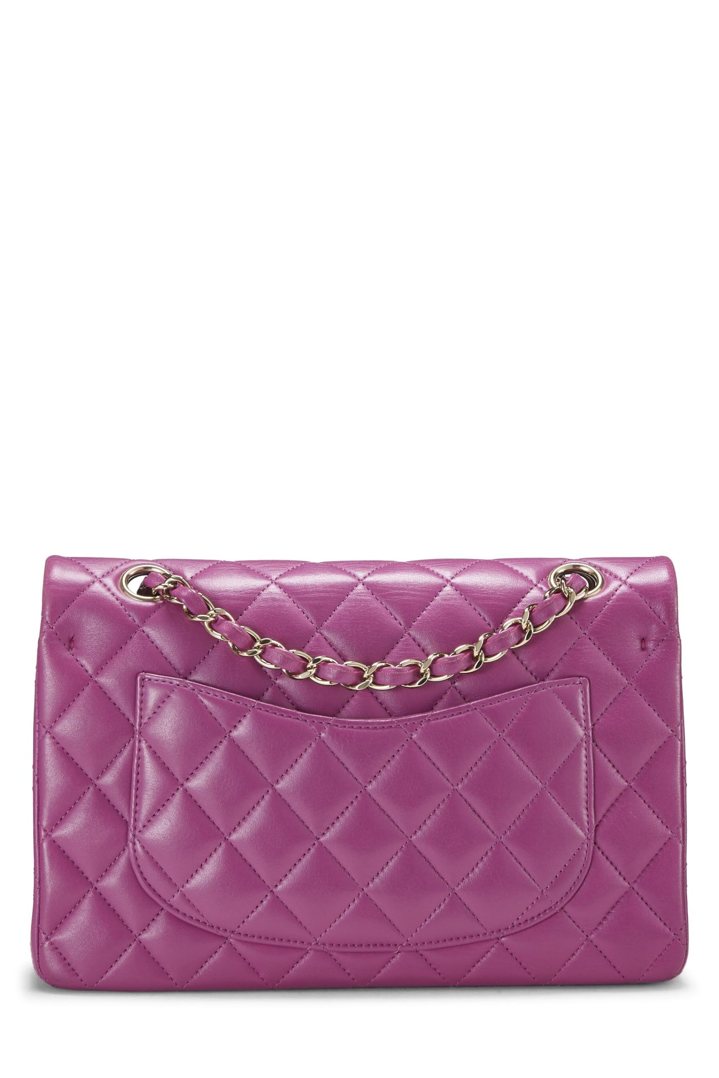 Chanel,  Purple Quilted Lambskin Classic Double Flap Small, Purple