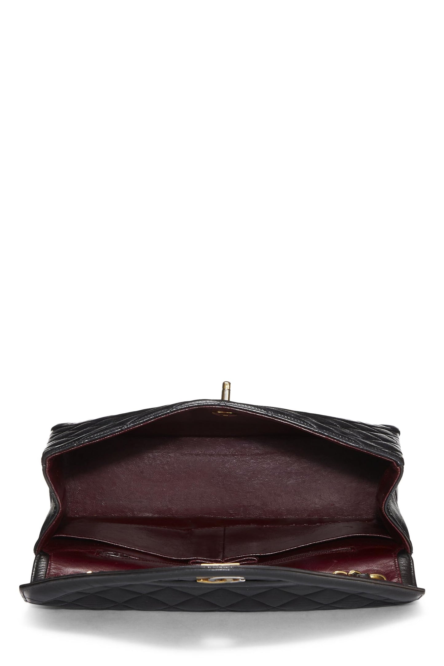 Chanel,  Black Quilted Lambskin Paris Limited Flap Medium, Black