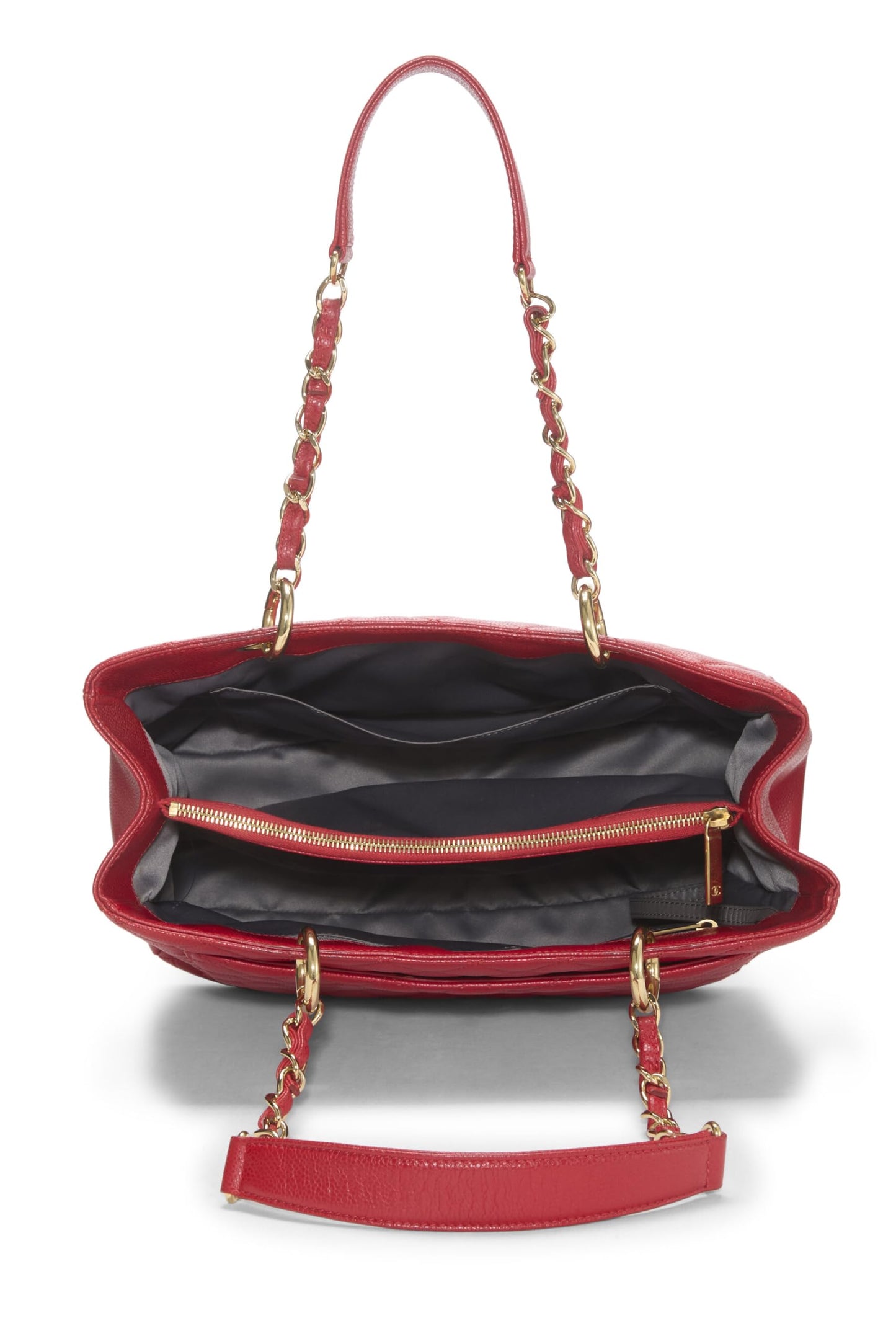 Chanel,  Red Caviar Grand Shopping Tote (GST), Red