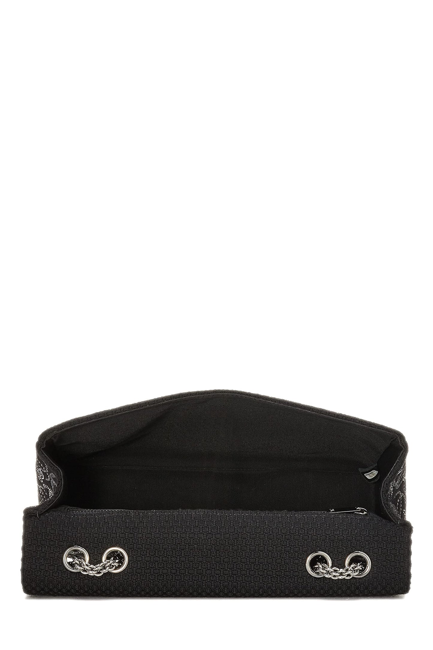 Chanel,  Paris-Shanghai Black Tweed Crystal 'CC' Half Flap Jumbo, Black