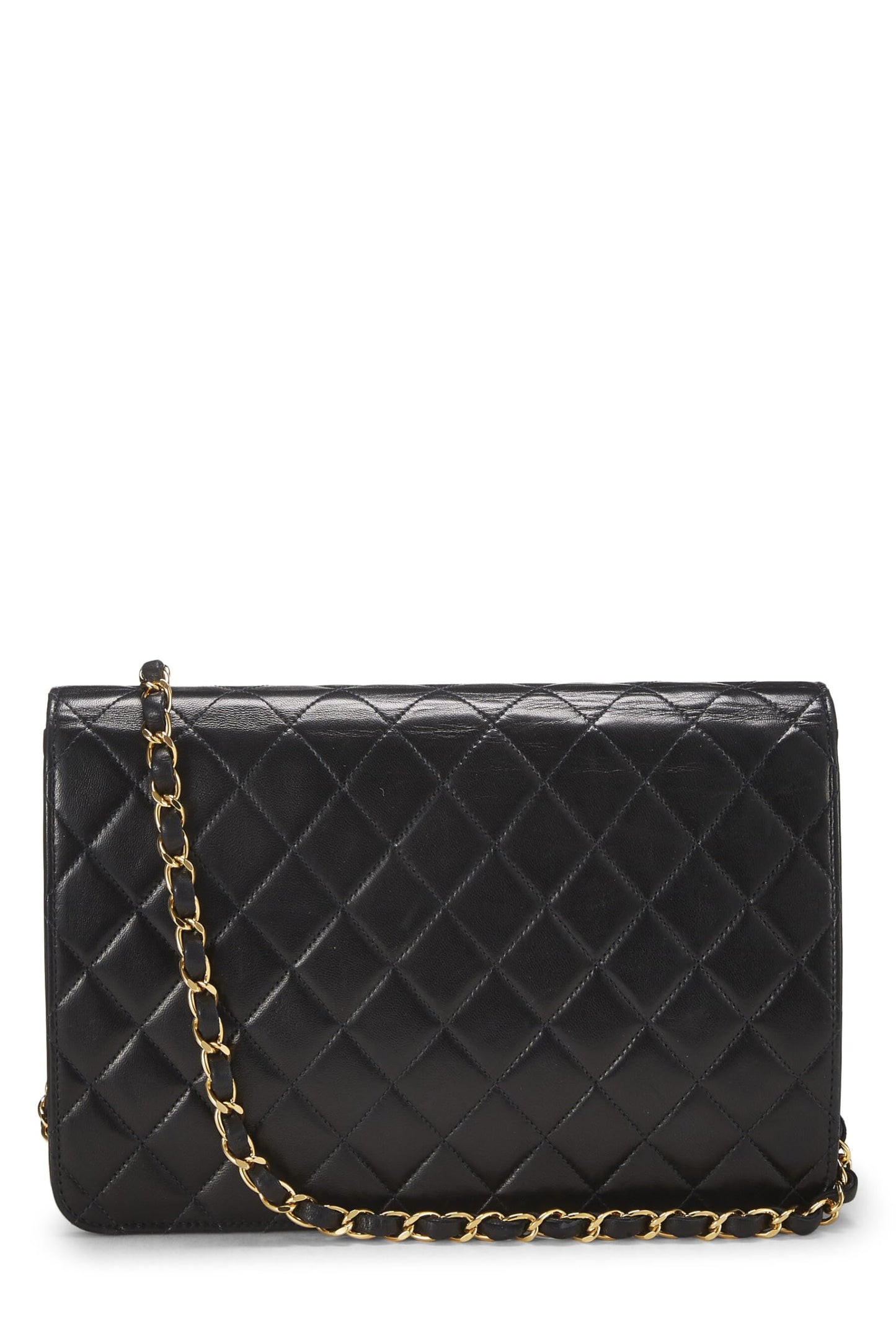 Chanel,  Black Quilted Lambskin Turnlock Ex Flap Medium, Black