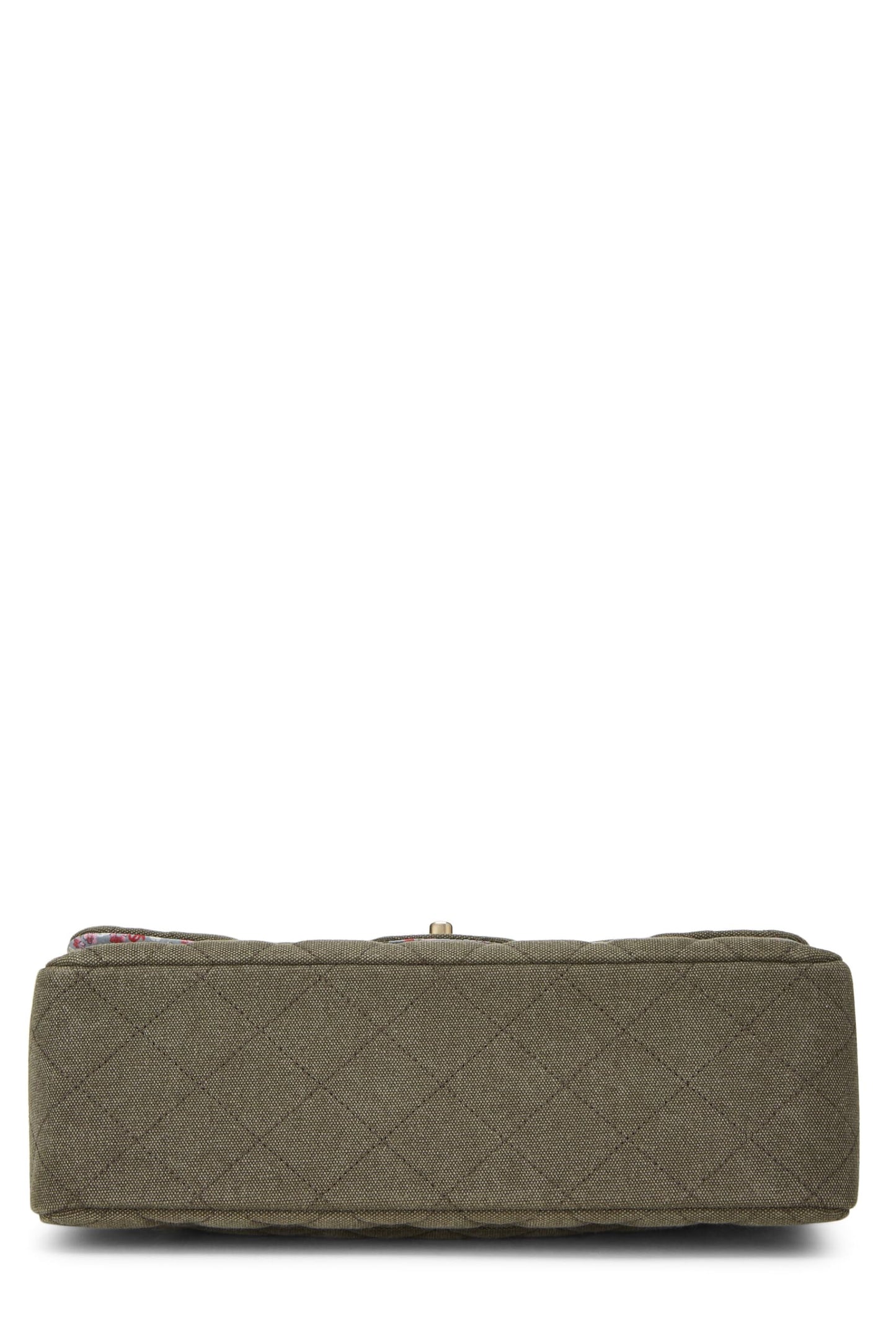 Chanel,  Paris-Cuba Green Quilted Charms Classic Double Flap Jumbo, Green