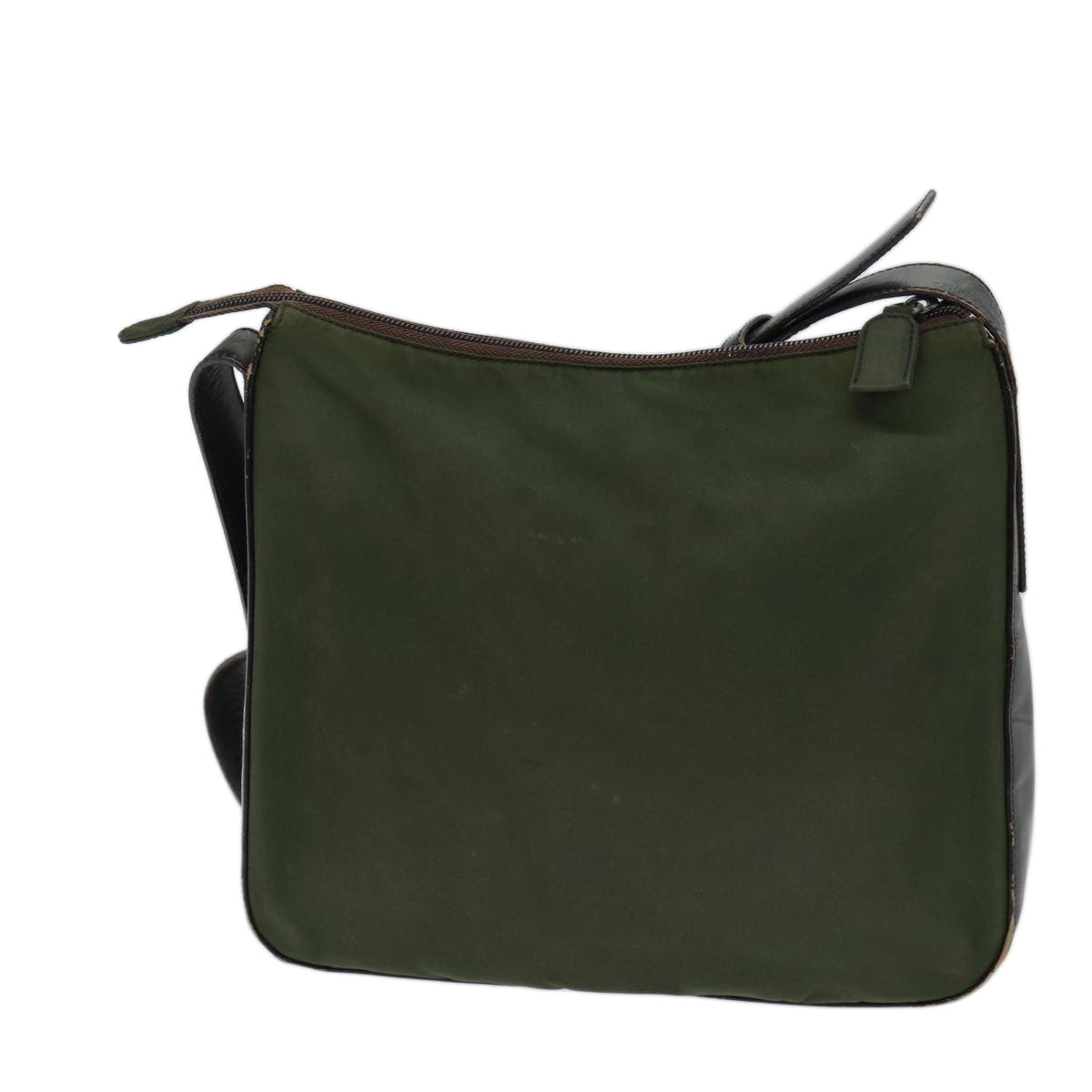 Luxury PradaShoulder Bag Nylon Khaki 72009