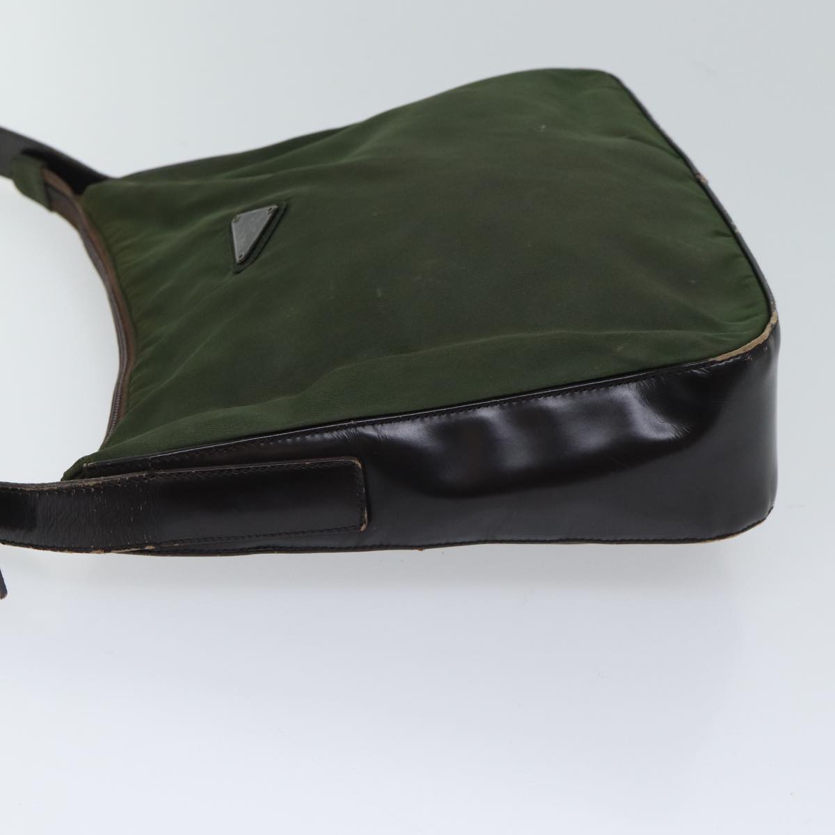 Luxury PradaShoulder Bag Nylon Khaki 72009