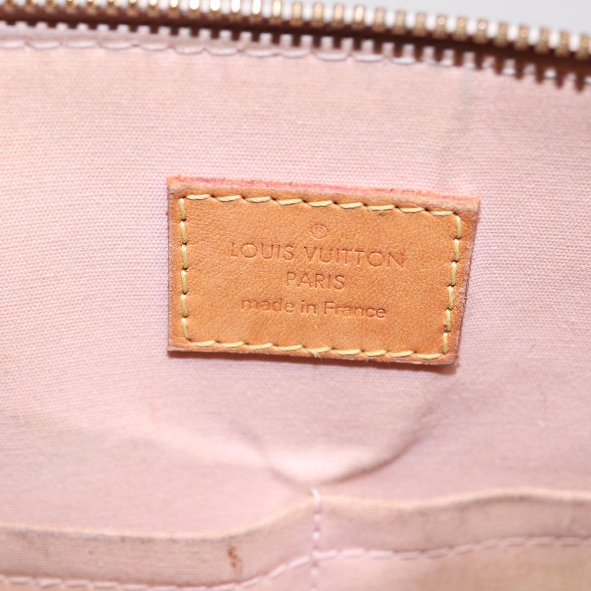 LOUIS VUITTON Monogram Vernis Alma PM Hand Bag Rose Valerine M50412 72067