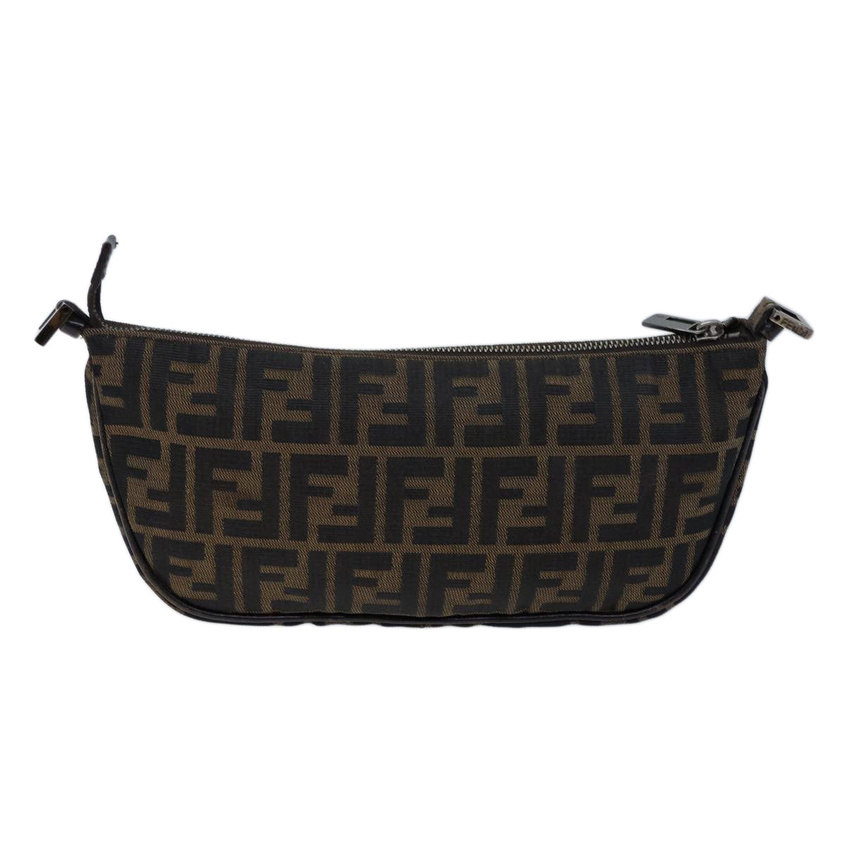 Luxury Fendi Zucca Canvas Shoulder Bag Brown Black72107