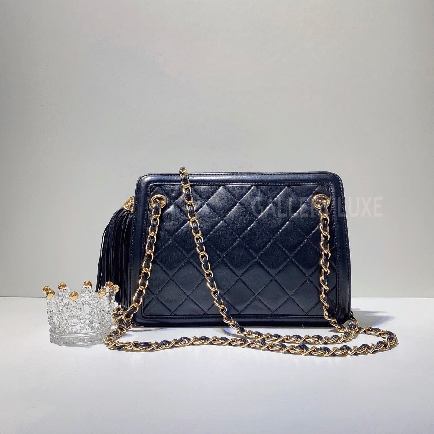 No.3249-Chanel Vintage Lambskin Shoulder Bag
