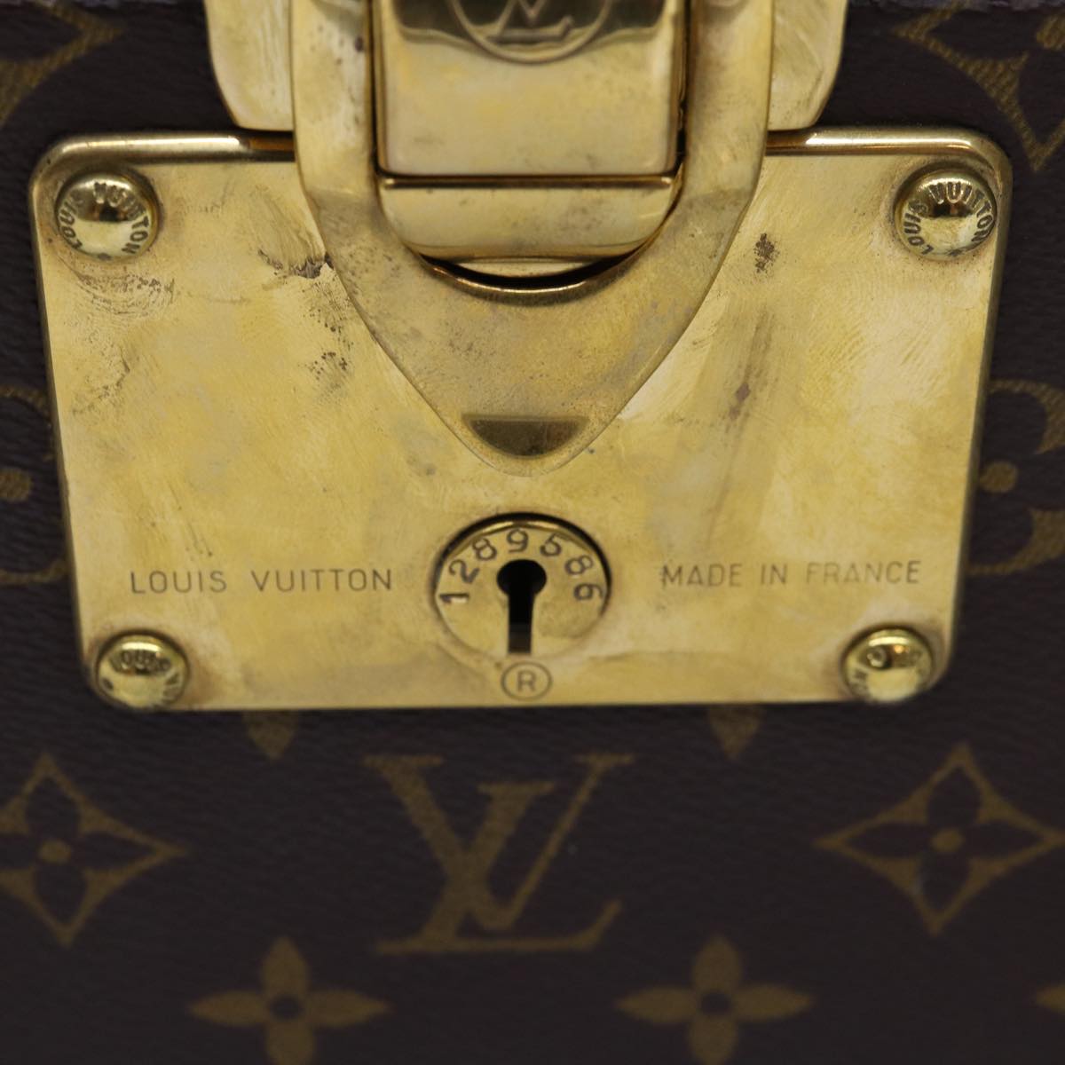 LOUIS VUITTON Monogram Attache Case Trunk SPO LV 72245S