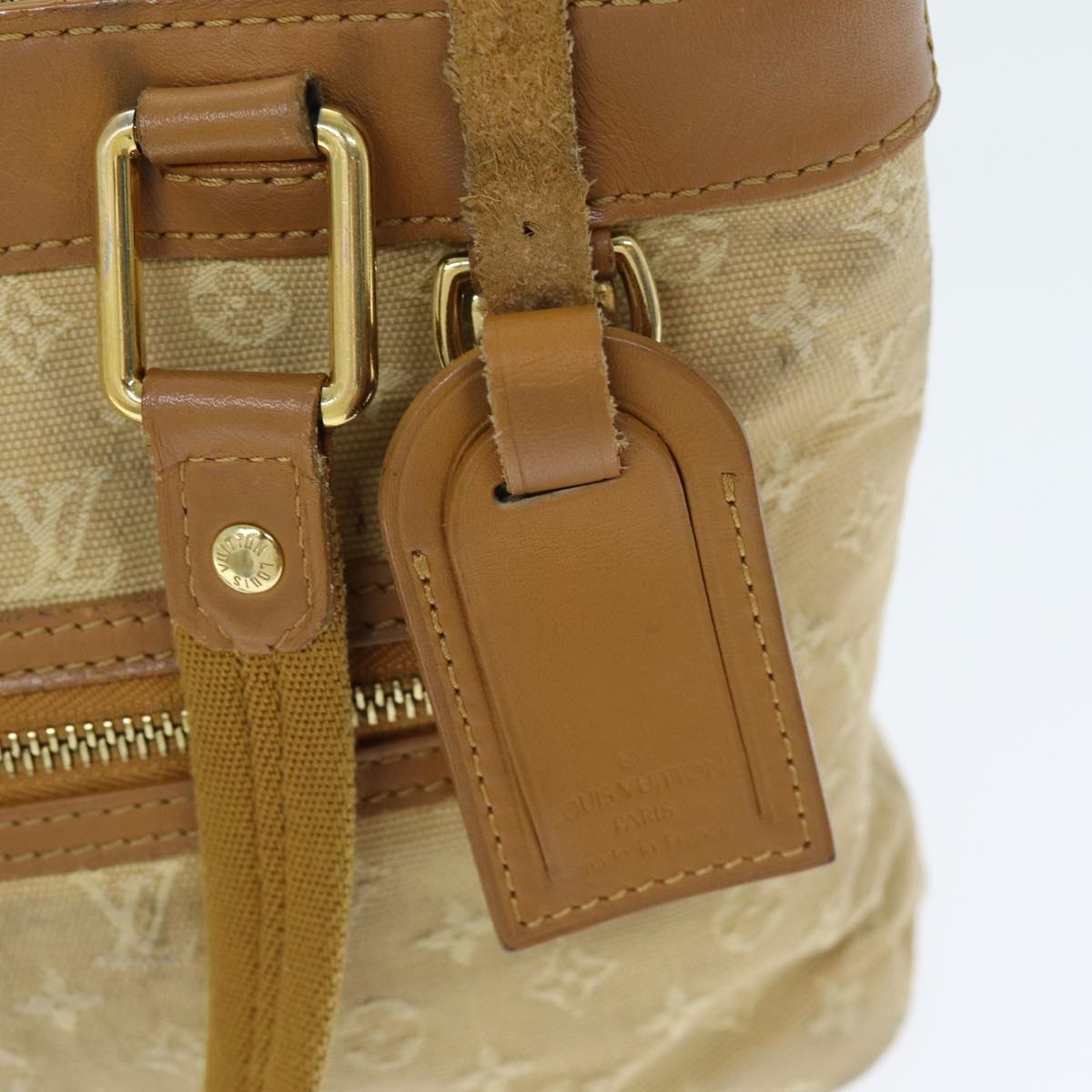 LOUIS VUITTON Monogram Mini Lucille PM Hand Bag Beige M92684 LV 72252