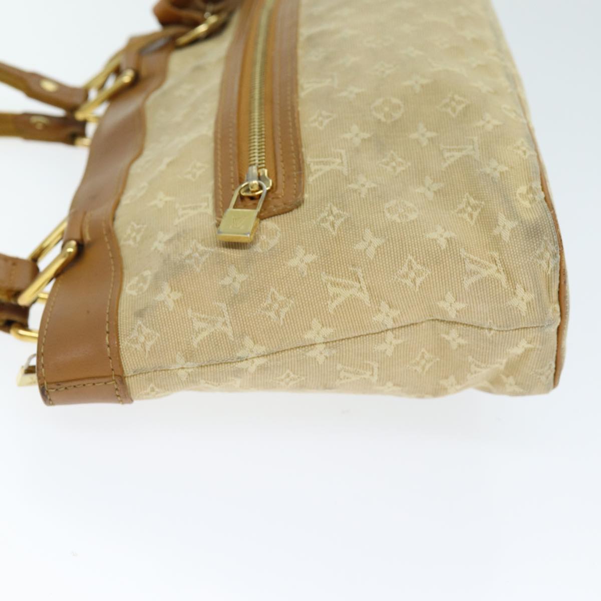 LOUIS VUITTON Monogram Mini Lucille PM Hand Bag Beige M92684 LV 72252