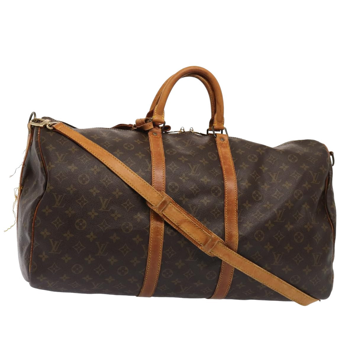 LOUIS VUITTON Monogram Keepall Bandouliere 55 Boston Bag M41414 LV 72287