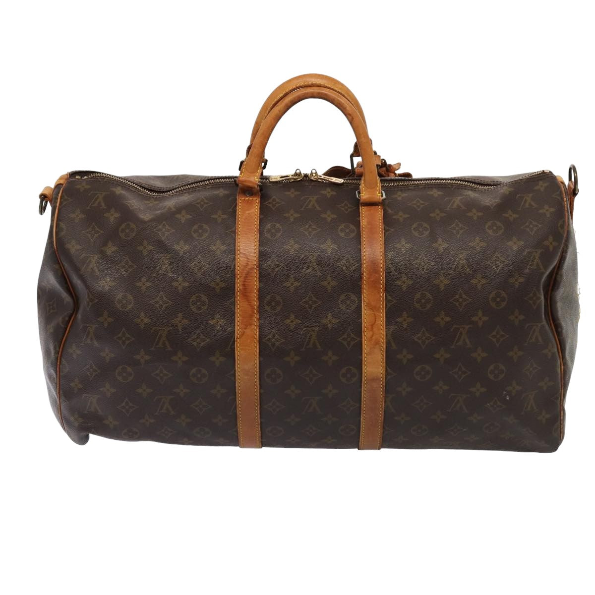 LOUIS VUITTON Monogram Keepall Bandouliere 55 Boston Bag M41414 LV 72287