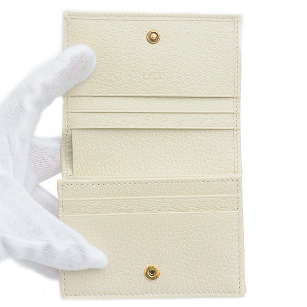 Luxury Gucci Trending 2025 Leather Bamboo Compact Wallet 658244