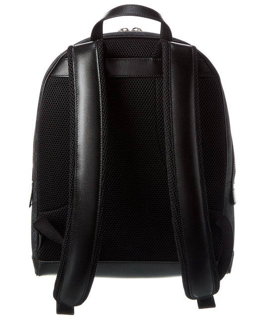 Luxury Gucci Trending 2025 Interlocking G GG Supreme Canvas & Leather Backpack, Black