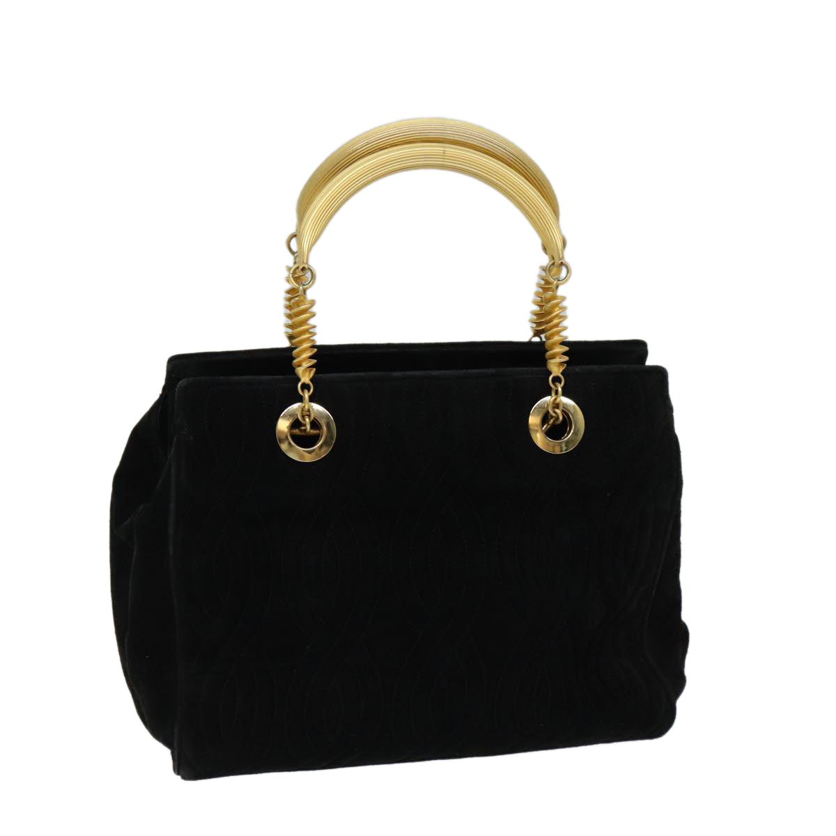 Luxury Fendi Hand Bag Suede Black72417