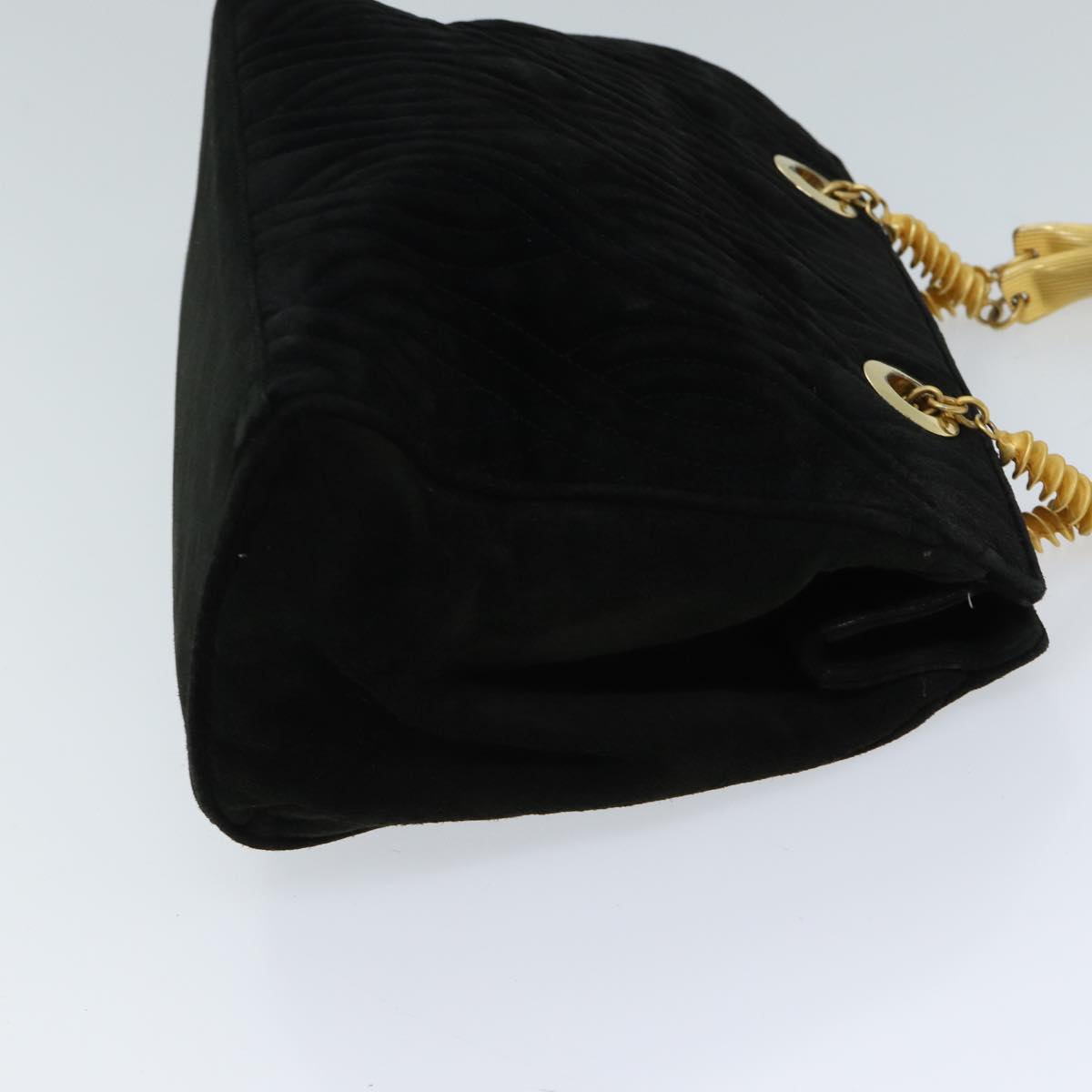 Luxury Fendi Hand Bag Suede Black72417