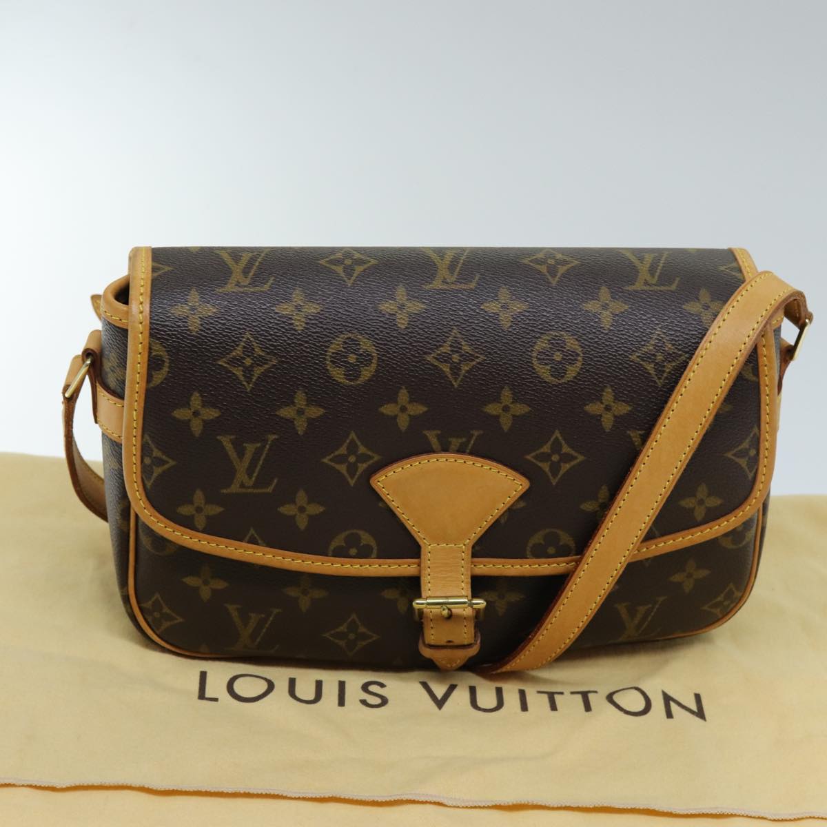 LOUIS VUITTON Monogram Sologne Shoulder Bag M42250 LV 72434