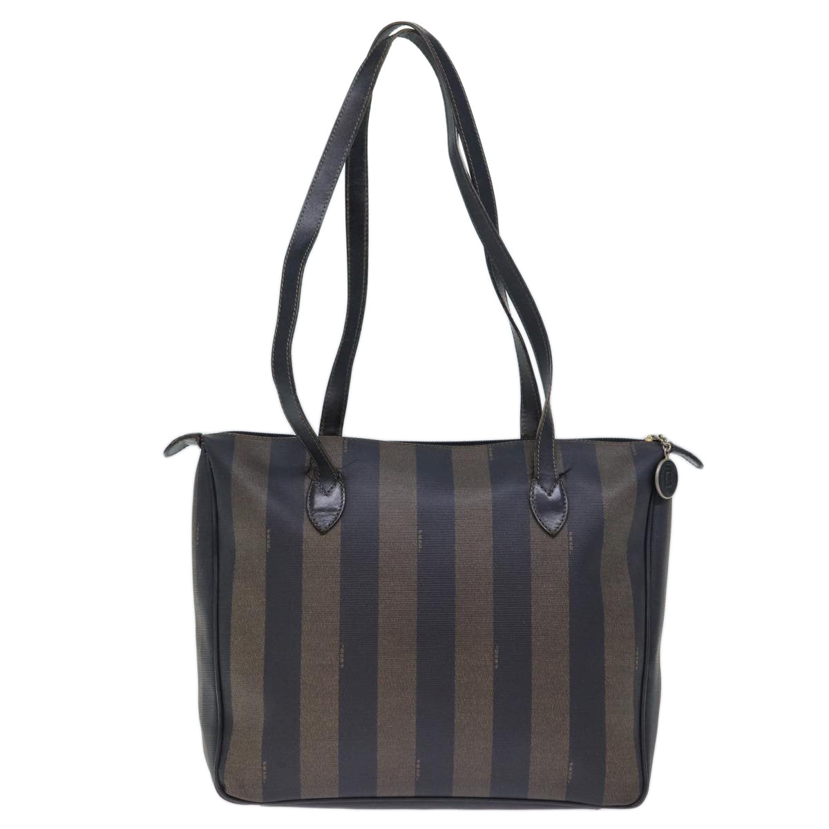 Luxury Fendi Pecan Canvas Shoulder Bag Brown Black72507