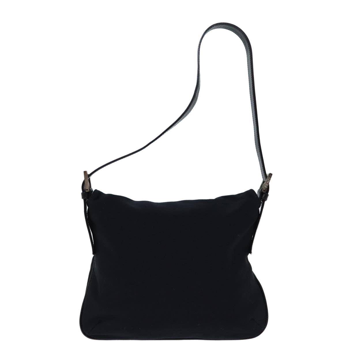 Luxury Fendi Mamma Baguette Shoulder Bag Nylon Black72512