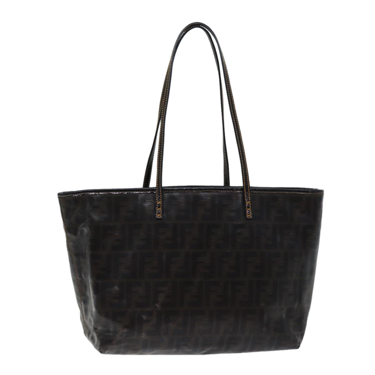 Luxury Fendi Zucca Canvas Tote Bag Coated Canvas Brown72588
