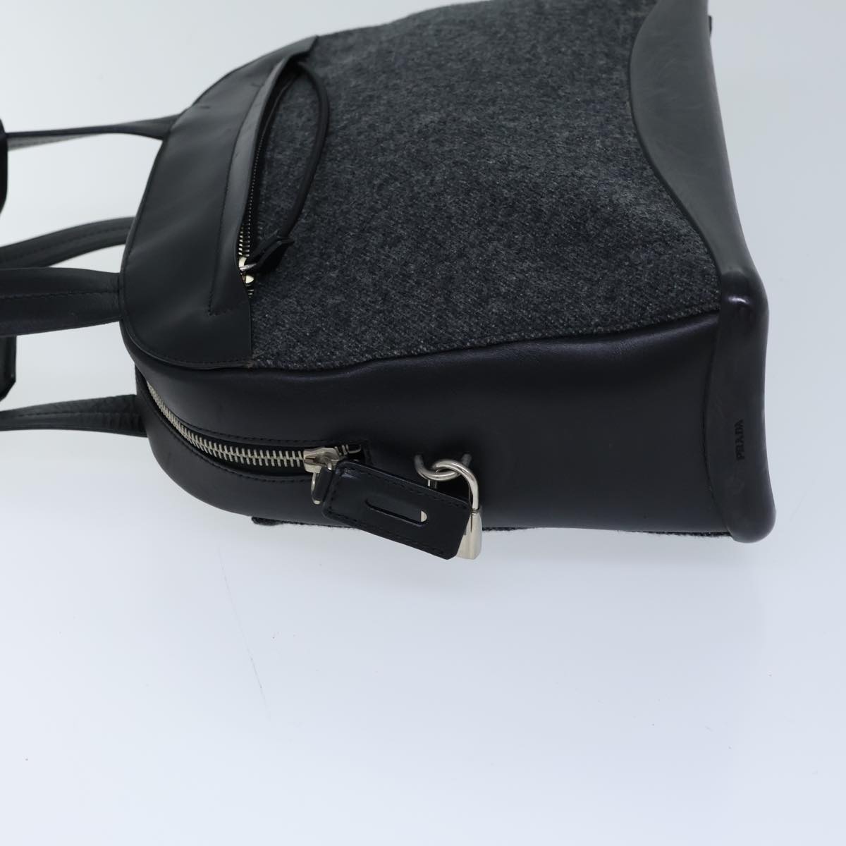 Luxury PradaShoulder Bag Wool Gray 72599