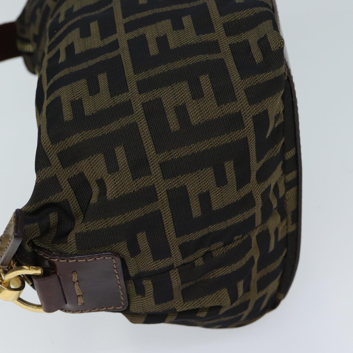 Luxury Fendi Zucca Canvas Hand Bag Brown Black72618