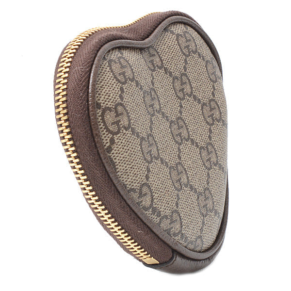 Luxury Gucci Trending 2025 Heart Shape Coin Case Beige 701062
