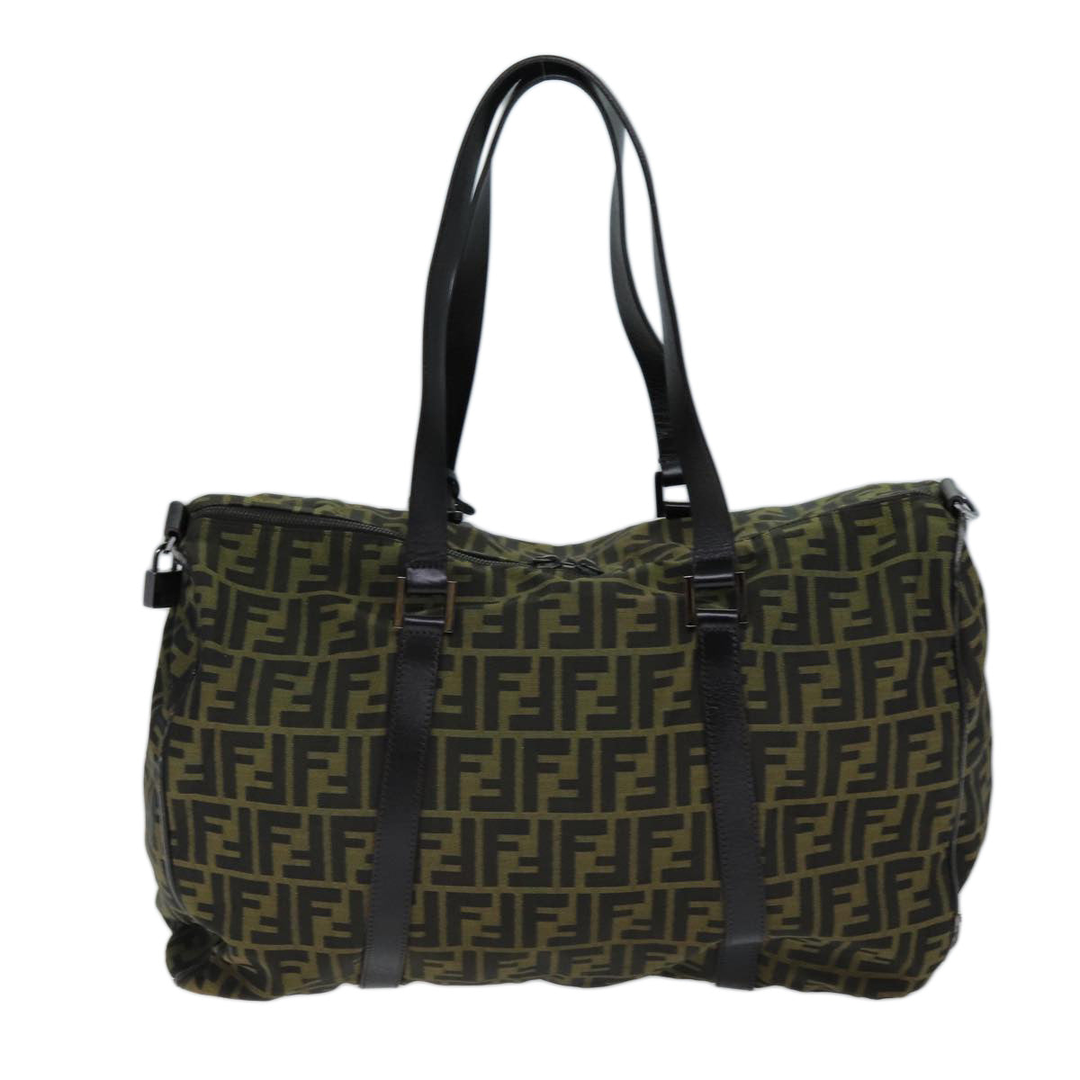 Luxury Fendi Zucca Canvas Boston Bag 2way Brown72698
