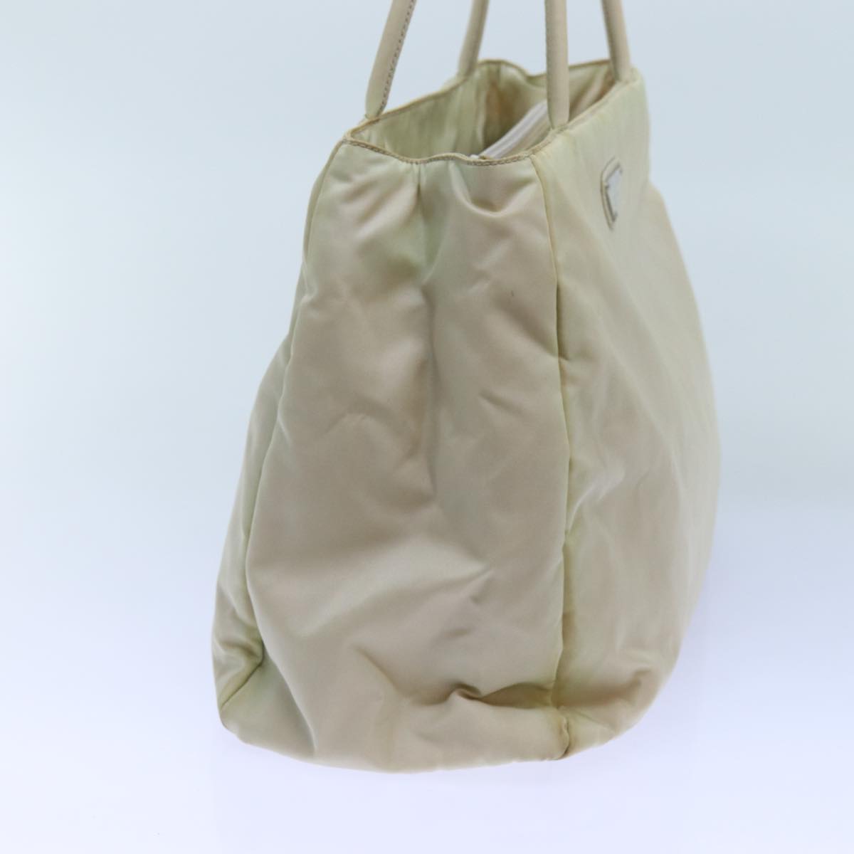 Luxury PradaHand Bag Nylon Beige 72704