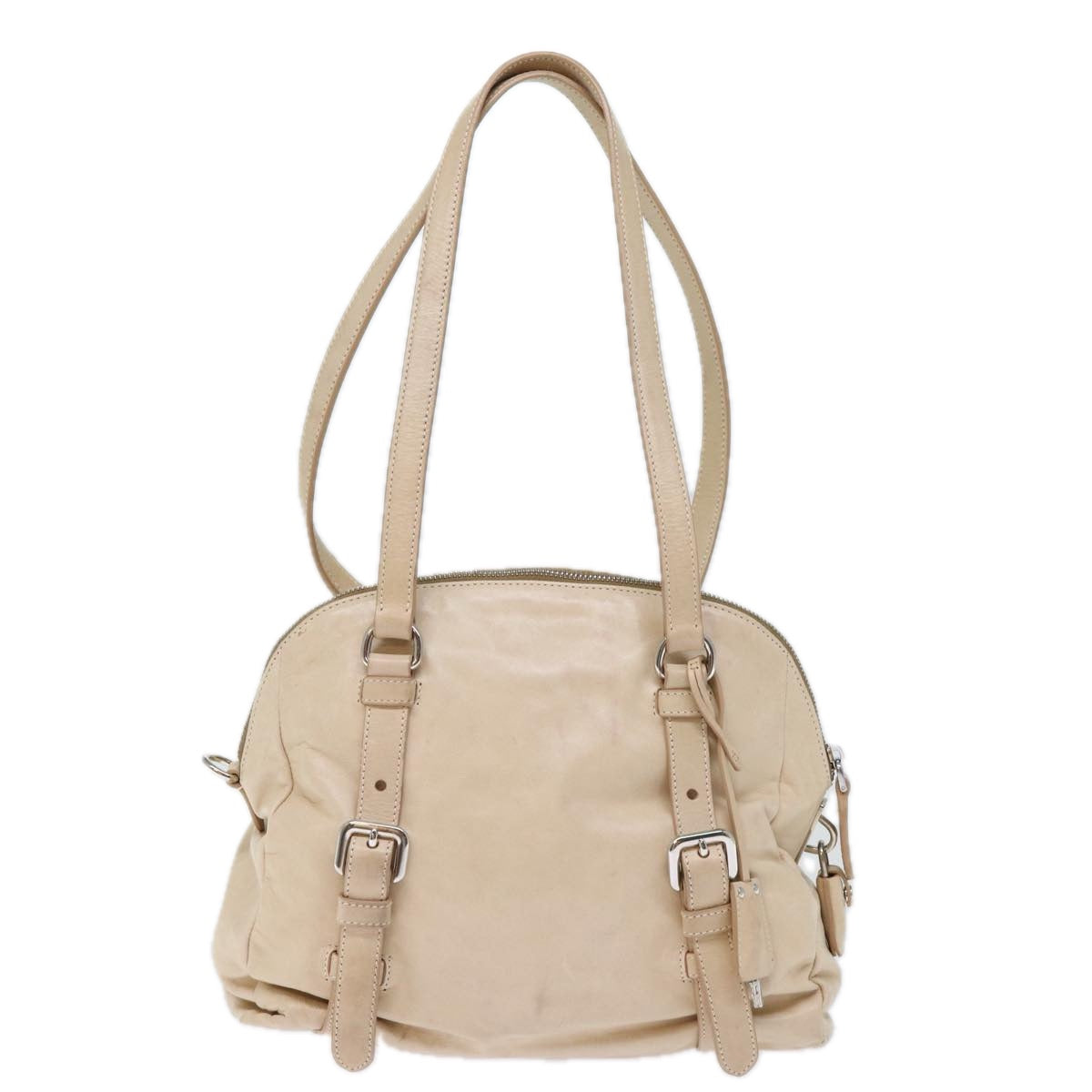 Luxury PradaShoulder Bag Leather Beige 72717