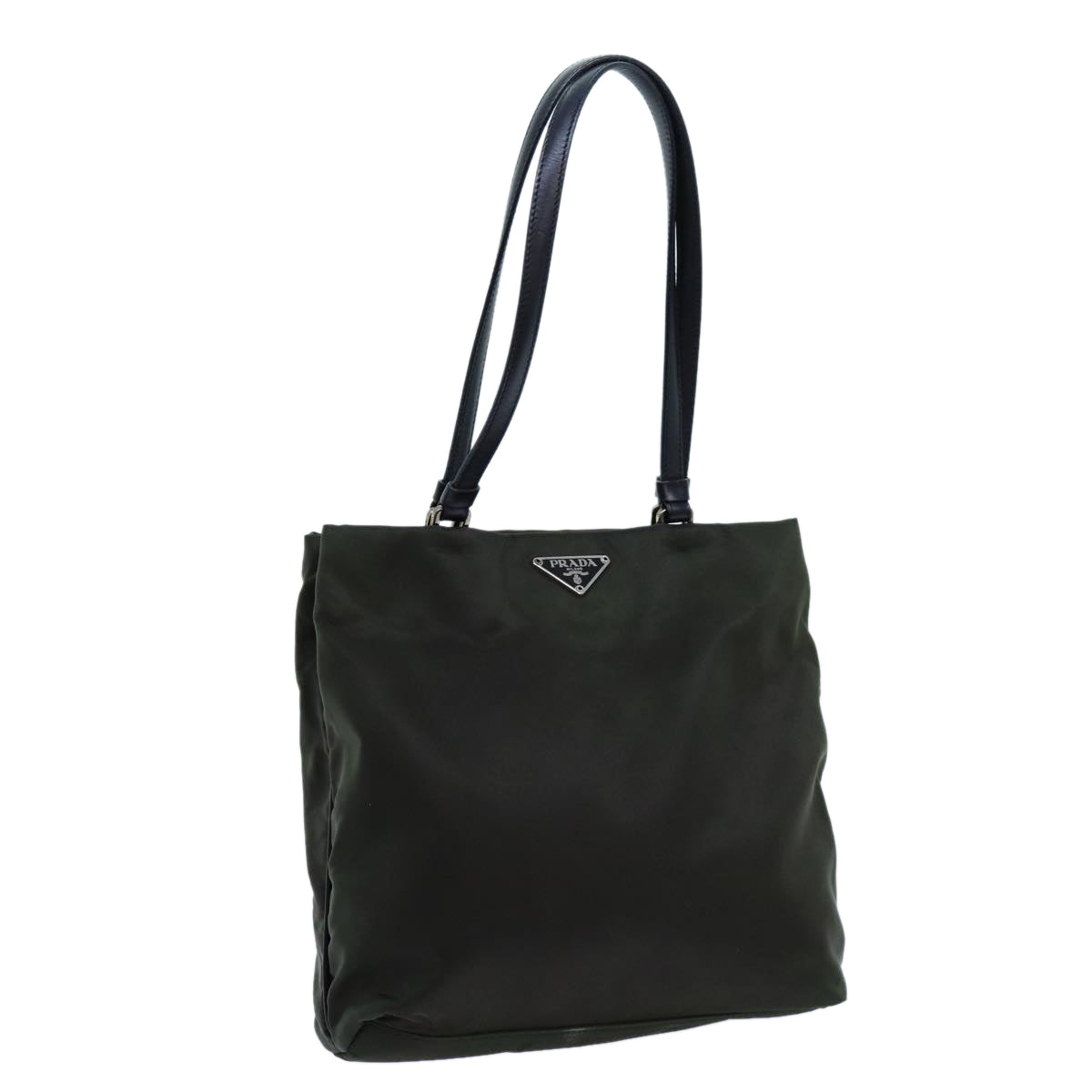 Luxury PradaHand Bag Nylon Khaki 72729
