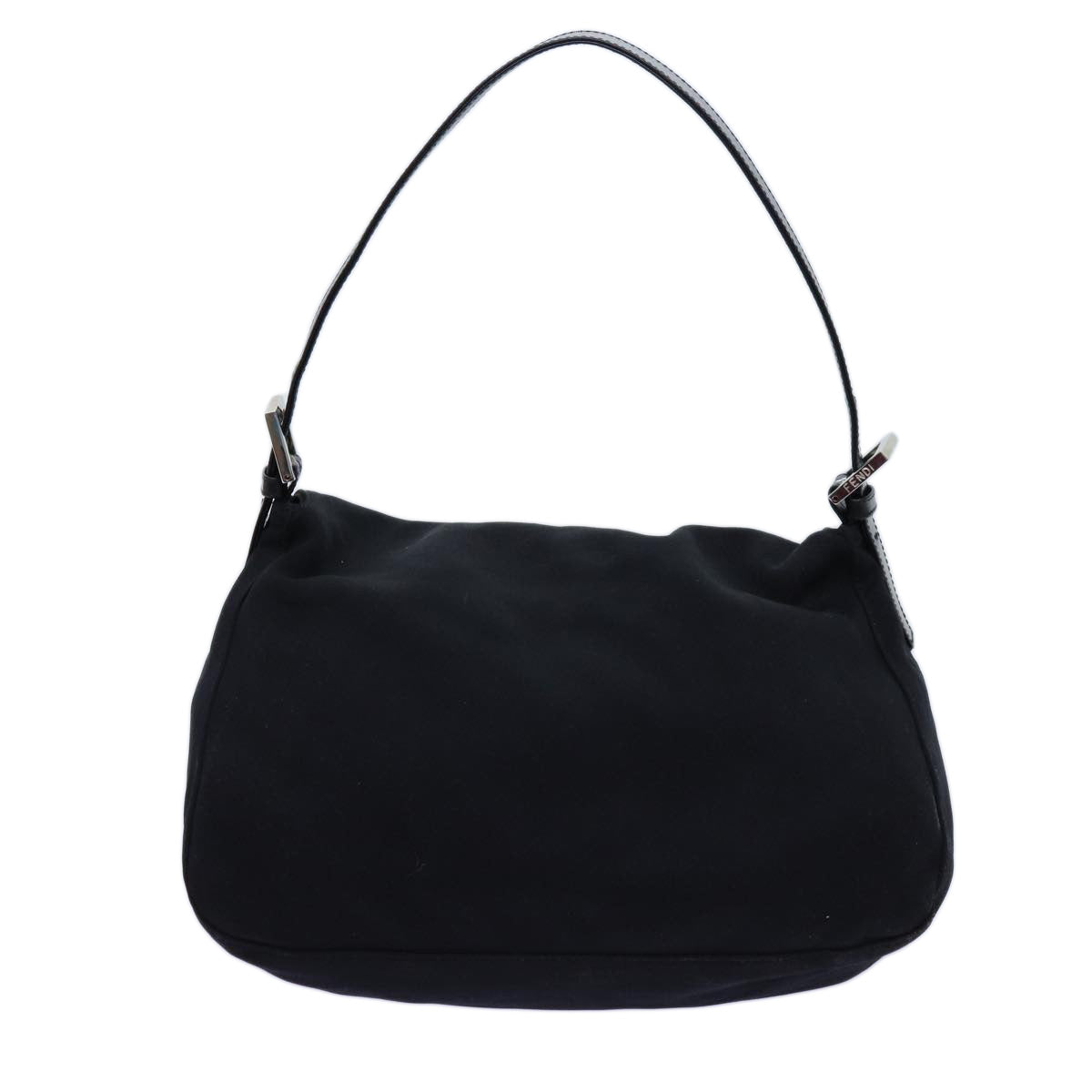 Luxury Fendi Mamma Baguette Shoulder Bag Nylon Black72742