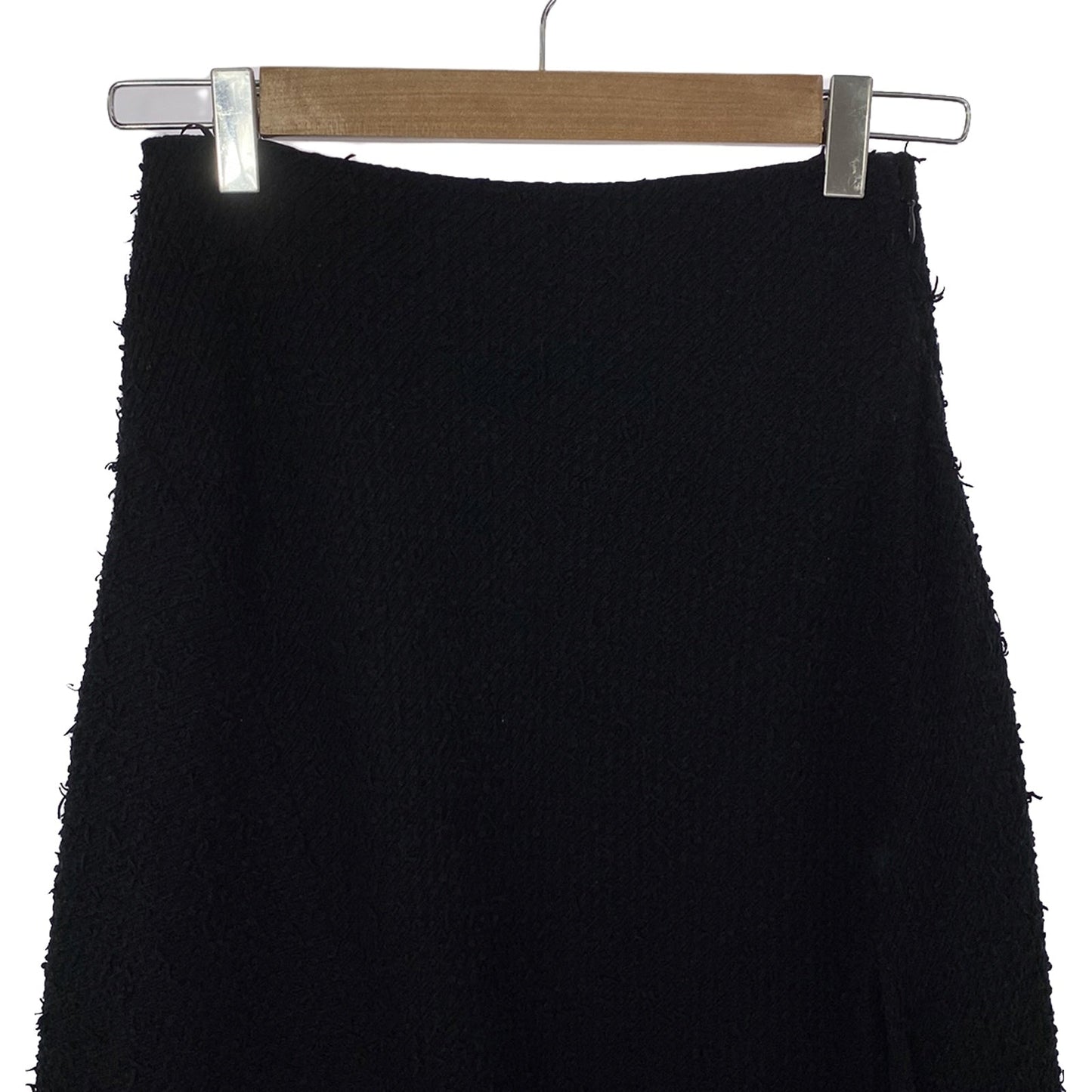 Chanel Asymmetry Shirt Semi Long Shirt Clothing Bottoms Cotton  Black P70617V61941