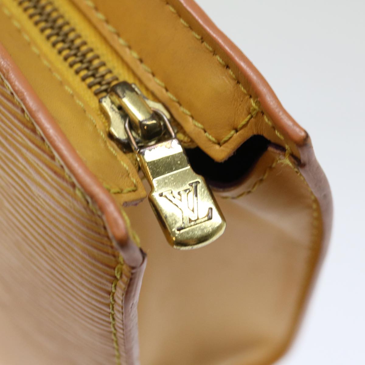 LOUIS VUITTON Epi Saint Jacques Hand Bag Yellow M52279 LV 72769