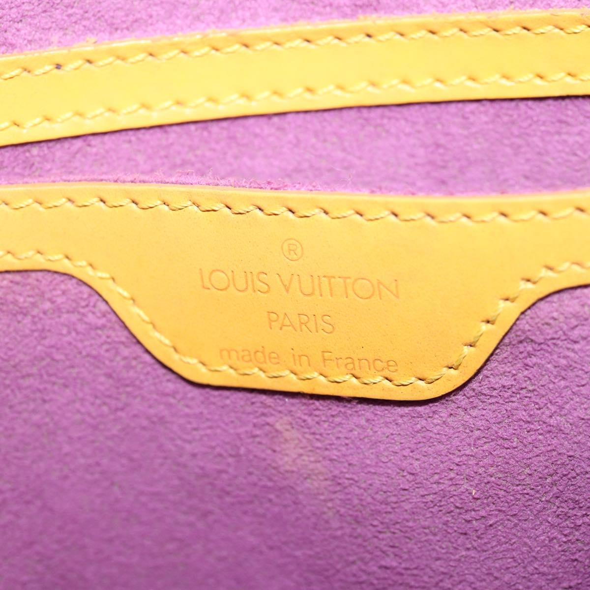 LOUIS VUITTON Epi Saint Jacques Hand Bag Yellow M52279 LV 72769