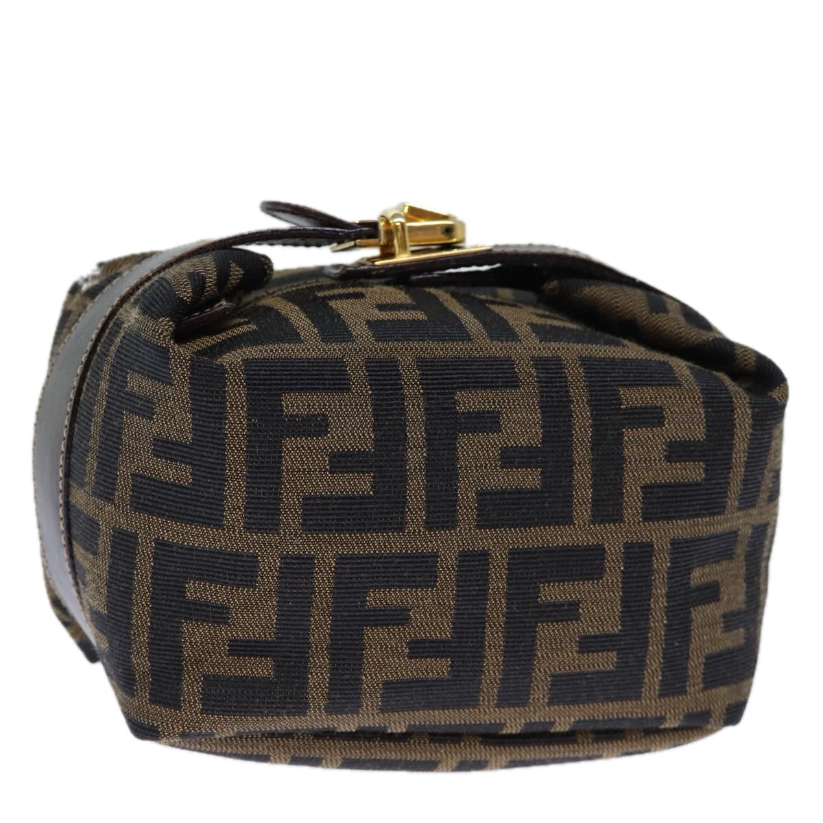Luxury Fendi Zucca Canvas Hand Bag Brown Black72861