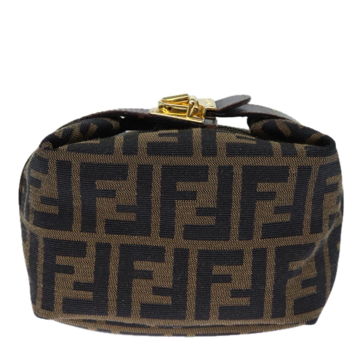 Luxury Fendi Zucca Canvas Hand Bag Brown Black72861