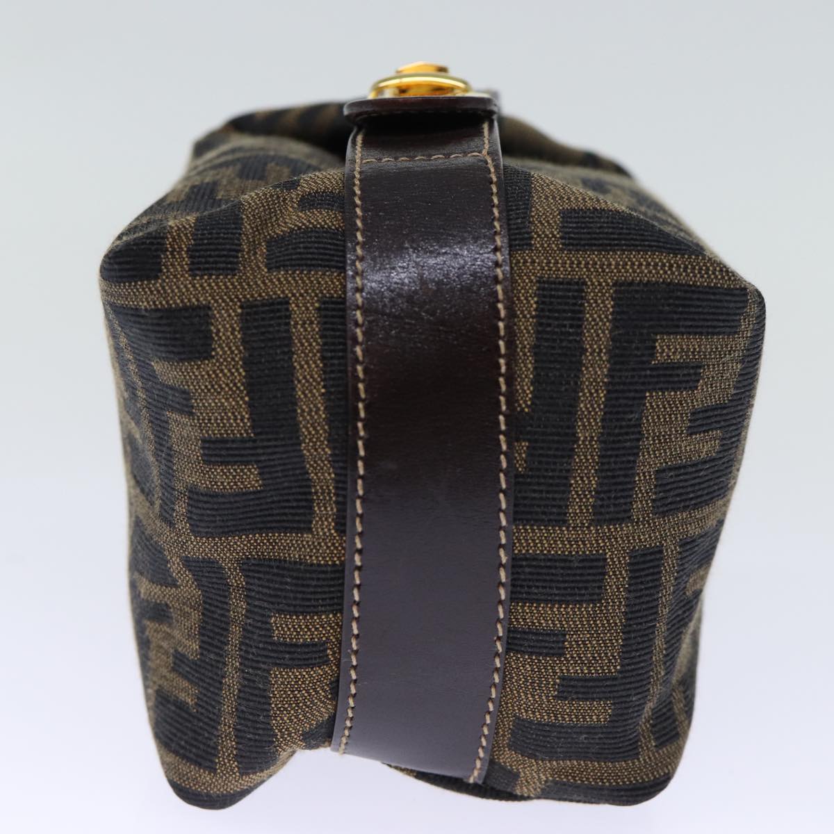 Luxury Fendi Zucca Canvas Hand Bag Brown Black72861