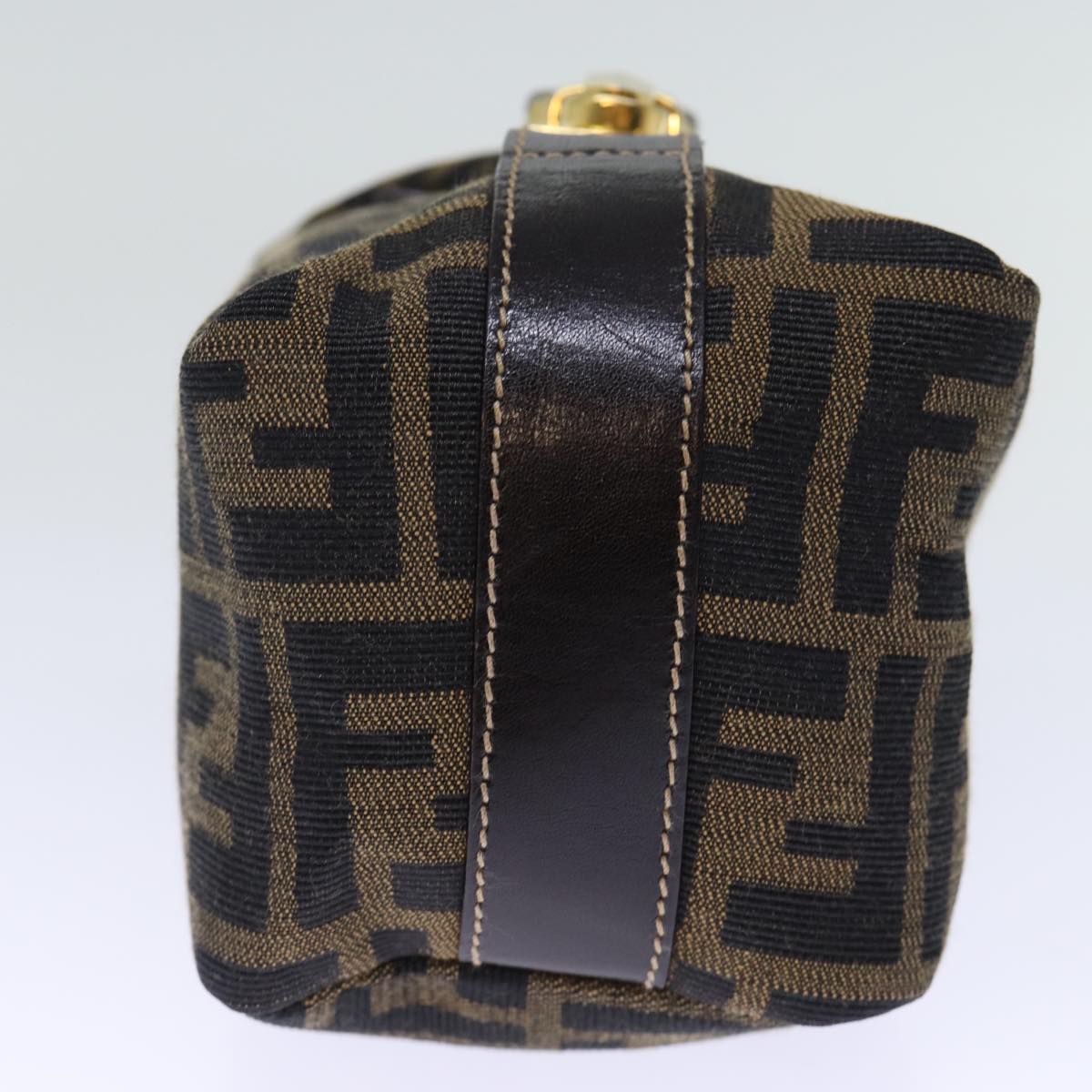 Luxury Fendi Zucca Canvas Hand Bag Brown Black72861