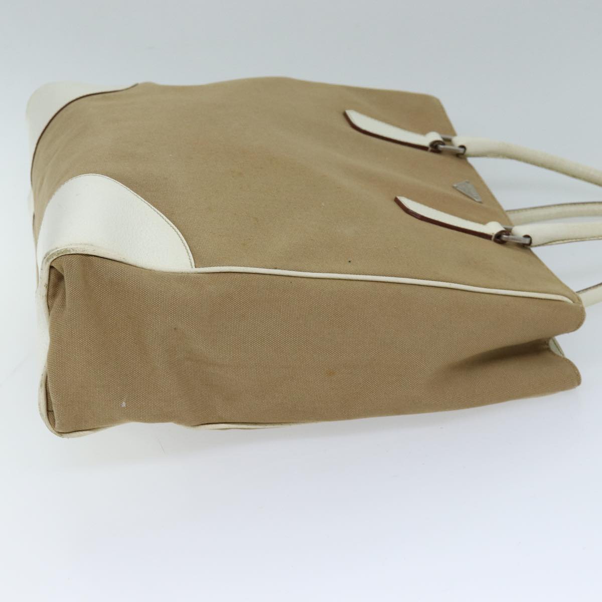 Luxury PradaTote Bag Canvas Beige 72961