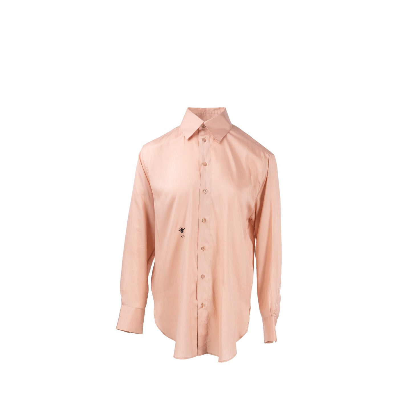 Luxury Dior Size 34 Satin Blouse Silk Pink