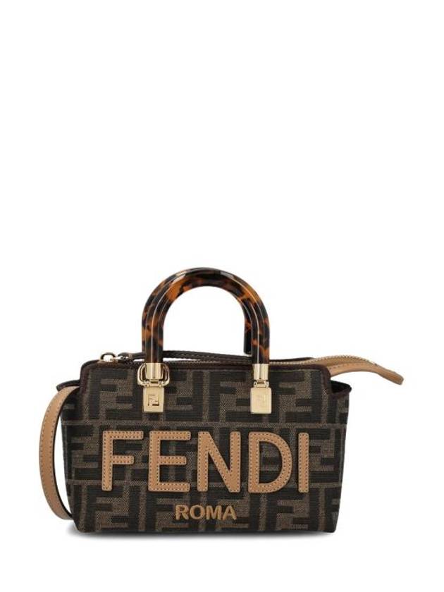 Luxury Fendi By The Way Monogram Mini Tote Bag Brown