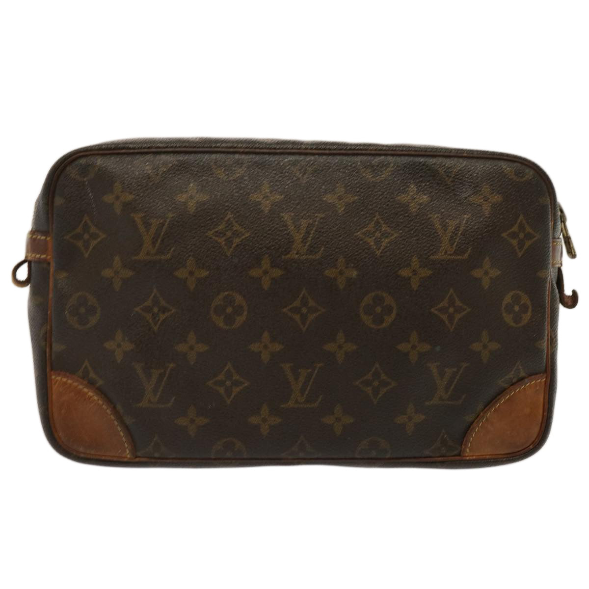 LOUIS VUITTON Monogram Compiegne 28 Clutch Bag M51845 LV 73004