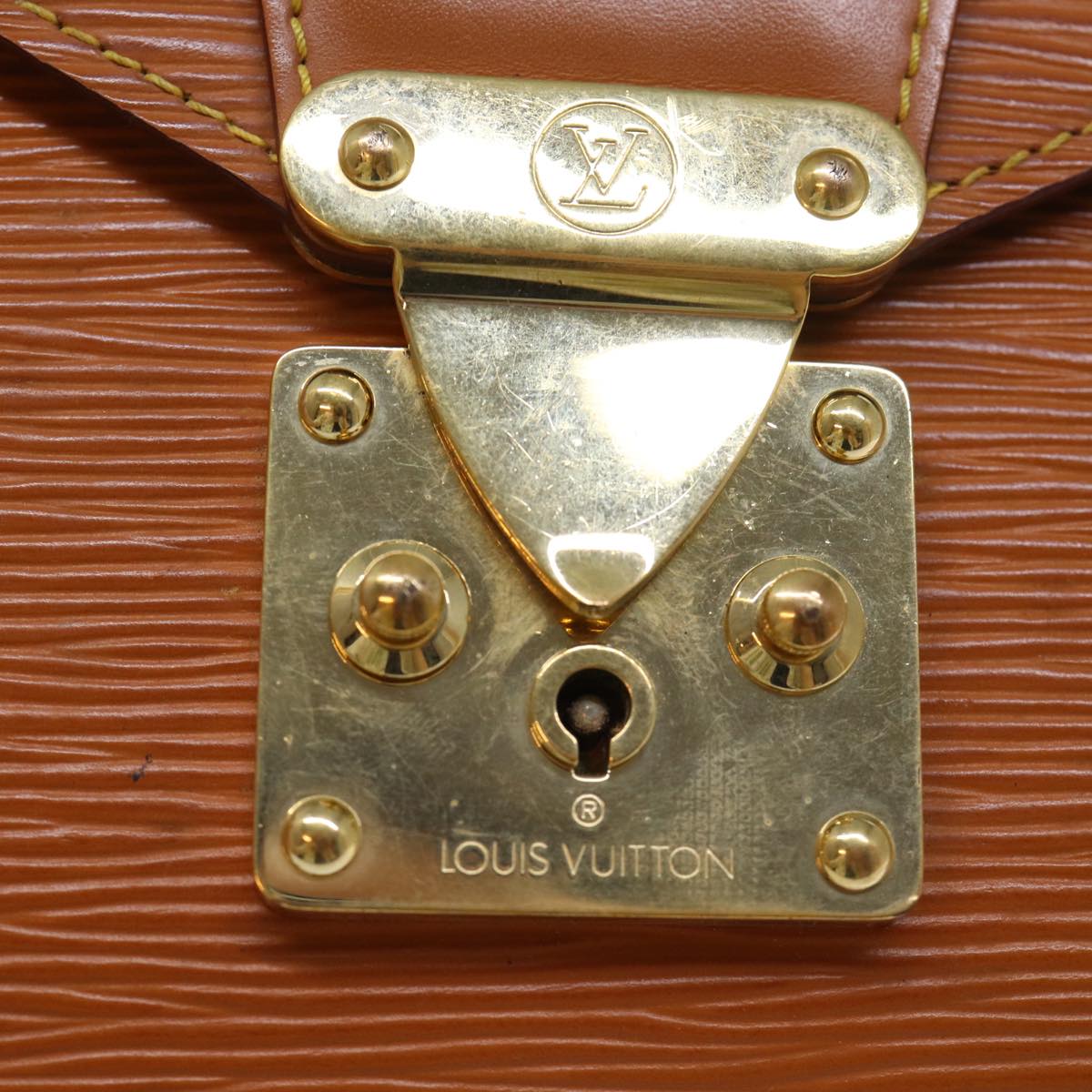 LOUIS VUITTON Epi Serie Dragonne Hand Bag Zipangu Gold M52618 LV 73010