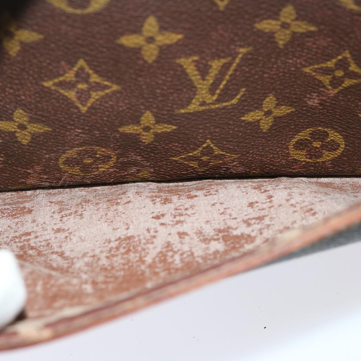 LOUIS VUITTON Monogram Compiegne 28 Clutch Bag M51845 LV 73013