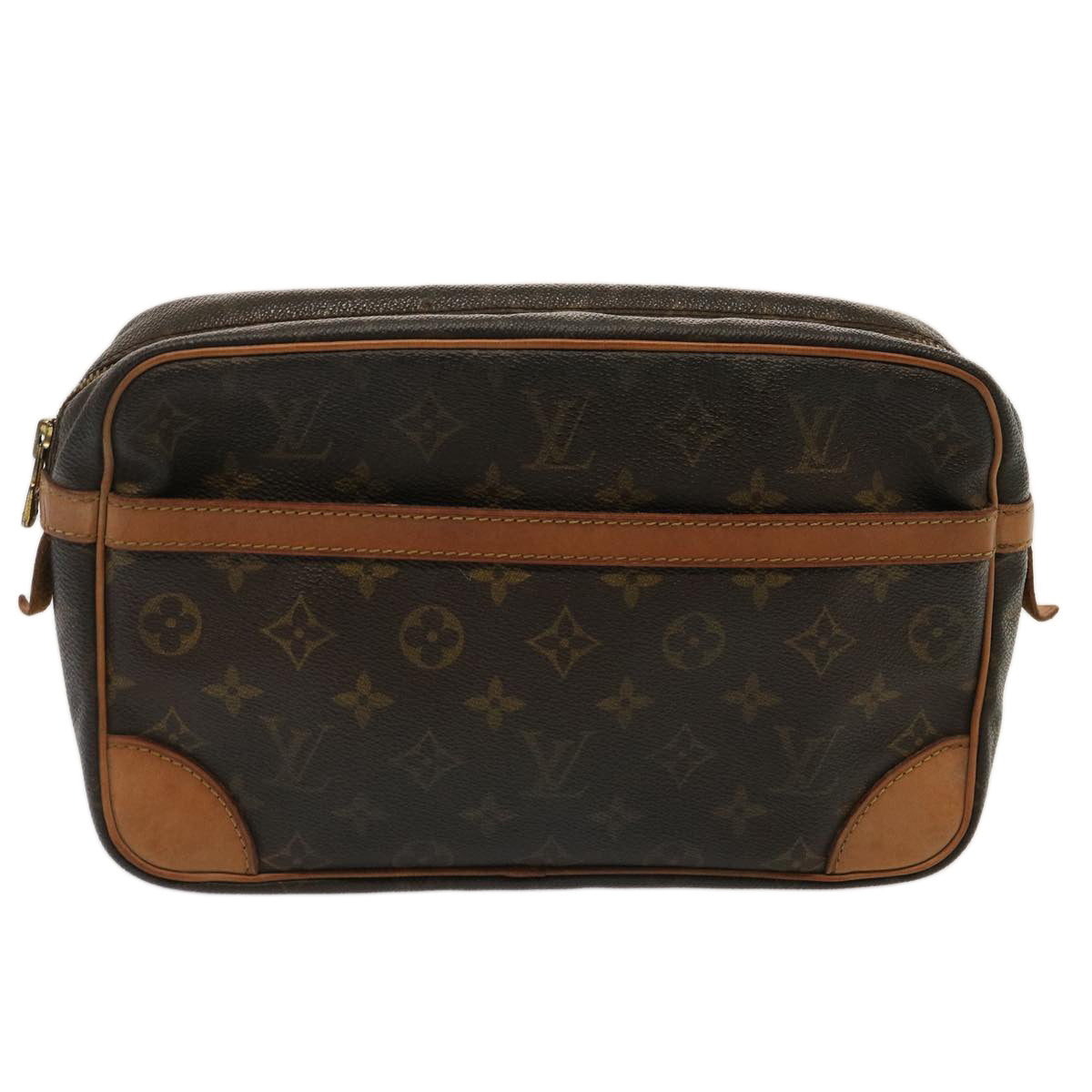 LOUIS VUITTON Monogram Compiegne 28 Clutch Bag M51845 LV 73013