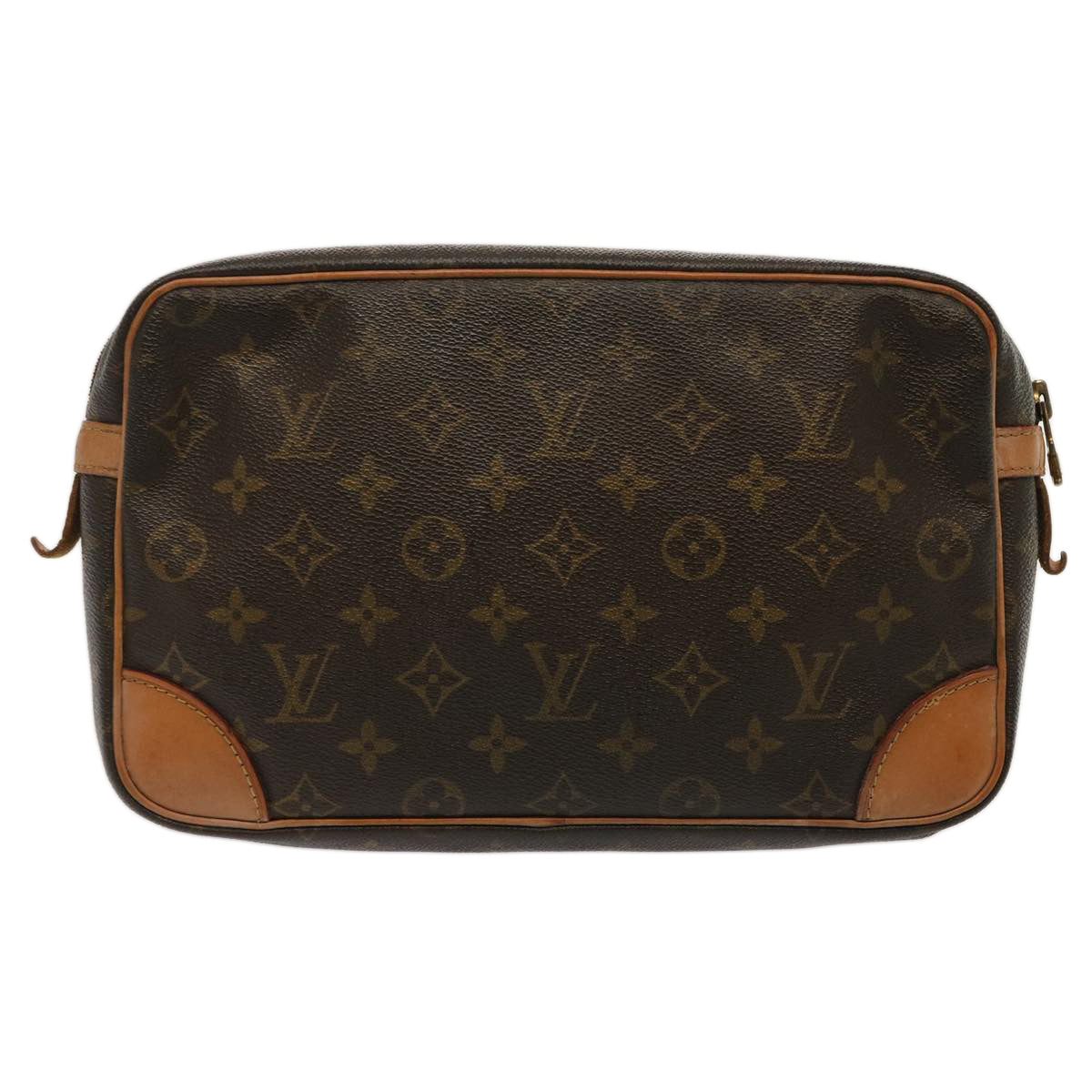 LOUIS VUITTON Monogram Compiegne 28 Clutch Bag M51845 LV 73013