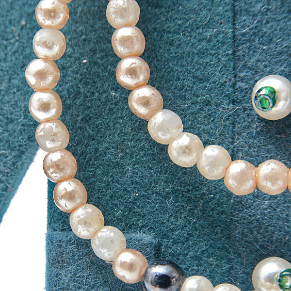 Chanel Velour Fake Pearl Jacket Motif Brooch